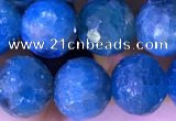 CAP660 15.5 inches 8mm faceted round apatite gemstone beads