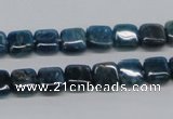 CAP70 15.5 inches 8*8mm square dyed apatite gemstone beads wholesale