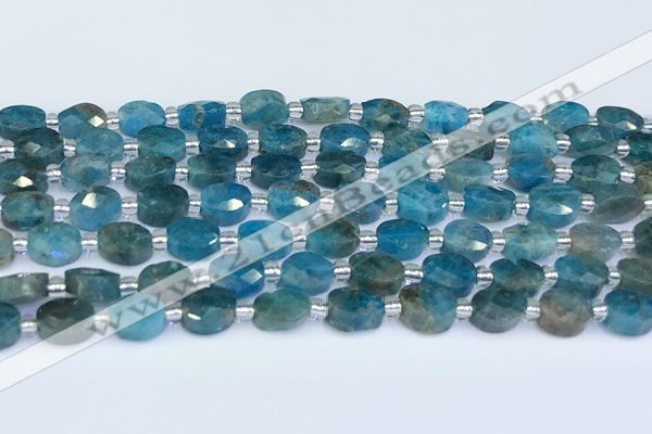 CAP700 15.5 inches 6*8mm faceted oval apatite beads