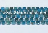 CAP701 15.5 inches 8mm faceted square apatite beads