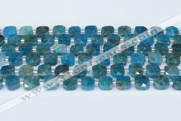 CAP701 15.5 inches 8mm faceted square apatite beads