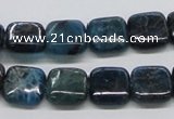 CAP72 15.5 inches 12*12mm square dyed apatite gemstone beads wholesale