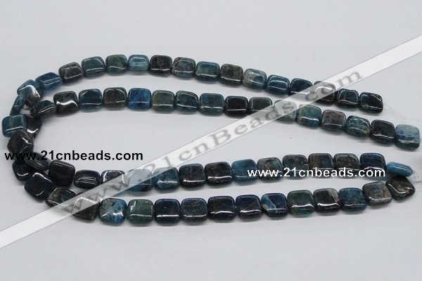 CAP72 15.5 inches 12*12mm square dyed apatite gemstone beads wholesale