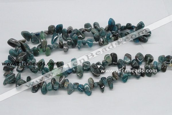 CAP73 15.5 inches 10*20mm nugget dyed apatite gemstone beads wholesale