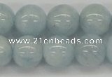 CAQ113 15.5 inches 16mm round A grade natural aquamarine beads