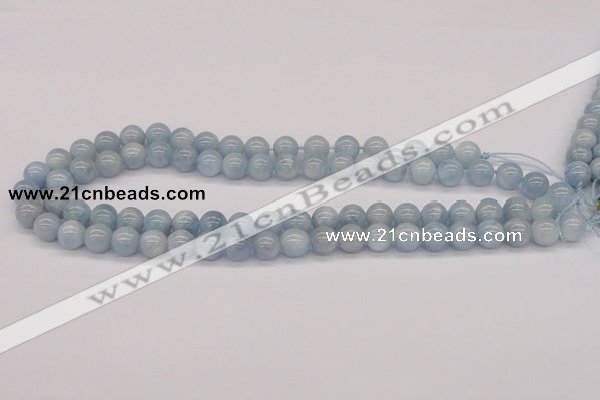 CAQ114 15.5 inches 4mm round AA grade natural aquamarine beads