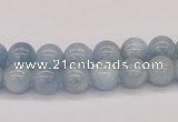 CAQ115 15.5 inches 6mm round AA grade natural aquamarine beads