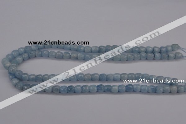 CAQ131 15.5 inches 8*8mm apple-shape natural aquamarine beads