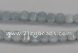 CAQ133 15.5 inches 6*6mm lantern natural aquamarine beads