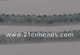 CAQ135 15.5 inches 4*6mm rondelle natural aquamarine beads