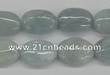 CAQ144 15.5 inches 13*18mm oval natural aquamarine beads wholesale