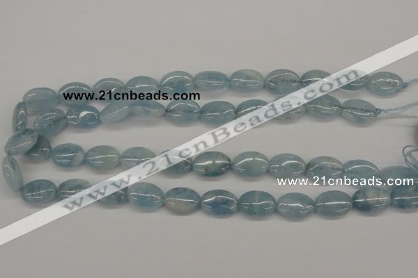 CAQ145 15.5 inches 13*18mm oval natural aquamarine beads wholesale