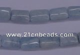 CAQ152 15.5 inches 8*12mm rectangle natural aquamarine beads