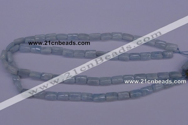 CAQ152 15.5 inches 8*12mm rectangle natural aquamarine beads