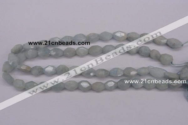 CAQ158 15.5 inches 12*14mm octagonal natural aquamarine beads