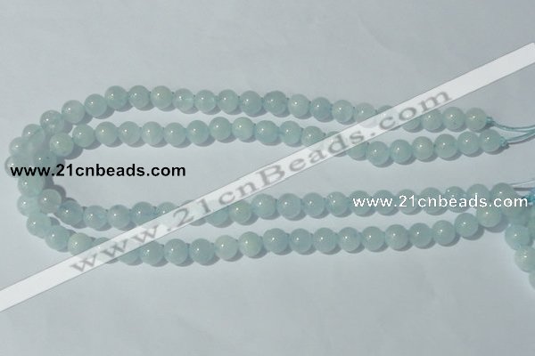 CAQ202 15.5 inches 10mm round natural aquamarine beads wholesale