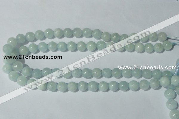 CAQ203 15.5 inches 12mm round natural aquamarine beads wholesale