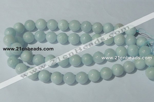 CAQ206 15.5 inches 16mm round natural aquamarine beads wholesale