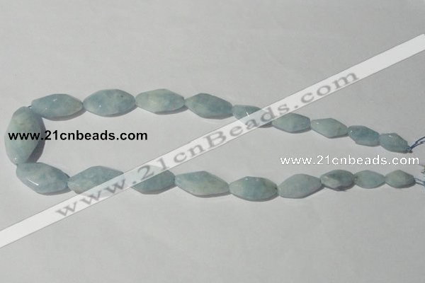 CAQ214 15.5 inches multi-size twisted natural aquamarine beads