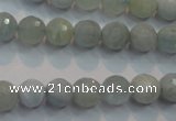 CAQ223 15 inches 8mm faceted round aquamarine beads wholesale