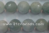 CAQ226 15 inches 14mm faceted round aquamarine beads wholesale