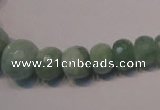 CAQ310 15.5 inches 6*8mm – 15*20mm faceted rondelle aquamarine beads