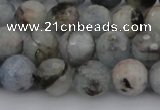 CAQ421 15.5 inches 8mm faceted round natural aquamarine beads