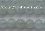 CAQ501 15.5 inches 6mm round natural aquamarine beads