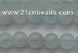 CAQ501 15.5 inches 6mm round natural aquamarine beads