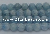 CAQ509 15.5 inches 6mm round A+ grade natural aquamarine beads