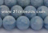 CAQ513 15.5 inches 12mm round A+ grade natural aquamarine beads