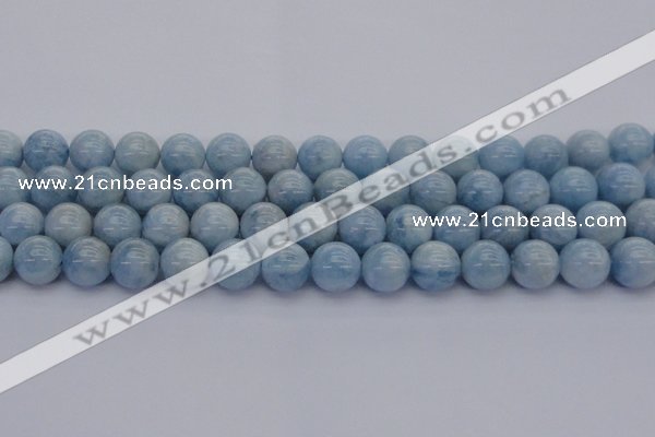 CAQ513 15.5 inches 12mm round A+ grade natural aquamarine beads