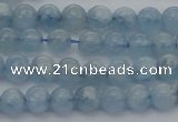 CAQ517 15.5 inches 5mm round AA grade natural aquamarine beads