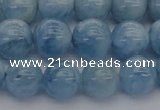 CAQ520 15.5 inches 8mm round AA grade natural aquamarine beads