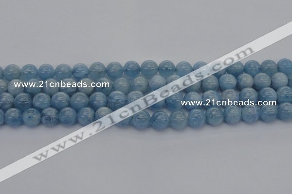 CAQ520 15.5 inches 8mm round AA grade natural aquamarine beads