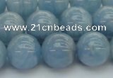 CAQ521 15.5 inches 10mm round AA grade natural aquamarine beads