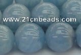 CAQ523 15.5 inches 14mm round AA grade natural aquamarine beads