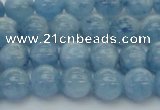 CAQ527 15.5 inches 6mm round AA+ grade natural aquamarine beads