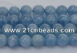 CAQ535 15.5 inches 4mm round AAA grade natural aquamarine beads