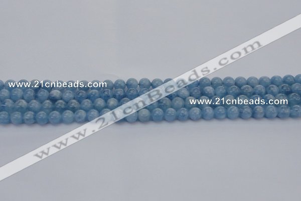 CAQ535 15.5 inches 4mm round AAA grade natural aquamarine beads