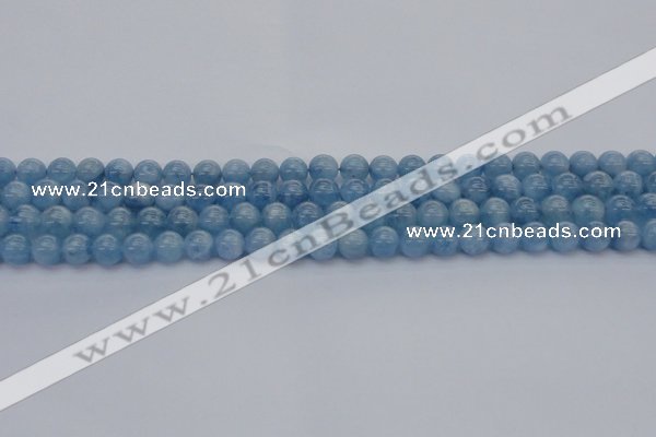 CAQ536 15.5 inches 6mm round AAA grade natural aquamarine beads