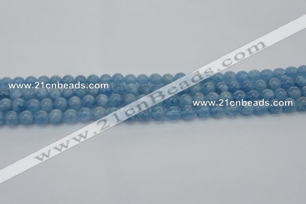 CAQ543 15.5 inches 4mm round AAAA grade natural aquamarine beads