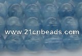 CAQ545 15.5 inches 8mm round AAAA grade natural aquamarine beads