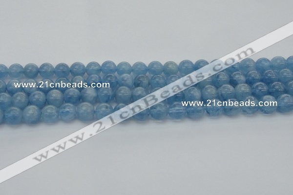 CAQ545 15.5 inches 8mm round AAAA grade natural aquamarine beads