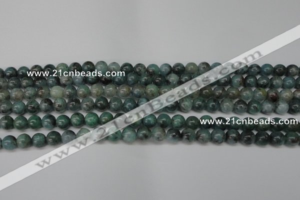 CAQ601 15.5 inches 6mm round aquamarine gemstone beads