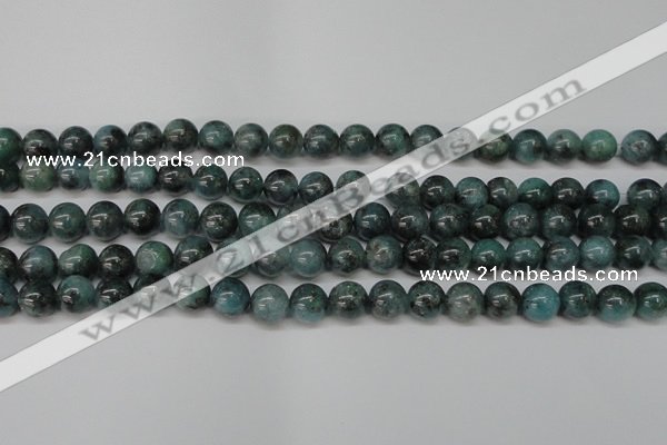 CAQ603 15.5 inches 10mm round aquamarine gemstone beads