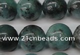 CAQ606 15.5 inches 16mm round aquamarine gemstone beads