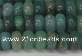 CAQ610 15.5 inches 4*6mm rondelle aquamarine gemstone beads