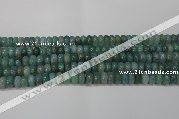 CAQ610 15.5 inches 4*6mm rondelle aquamarine gemstone beads