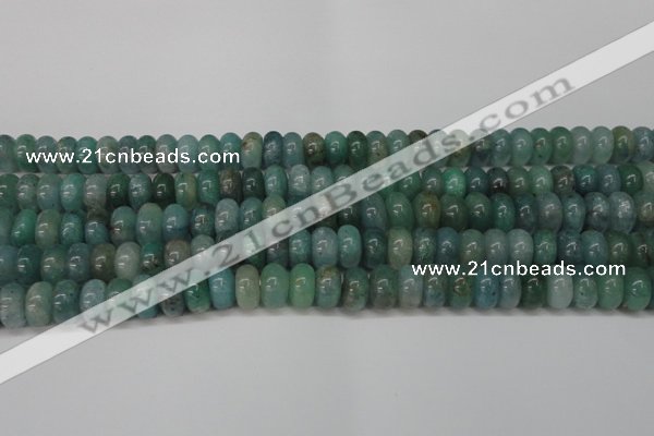 CAQ611 15.5 inches 5*8mm rondelle aquamarine gemstone beads